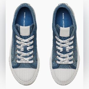 Marc Jacobs The Crystal Denim Platform Sneakers